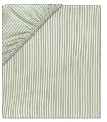 LÄSSIG Sábana Bajera Infantil para Cuna de Punto Individual con Tencel™ Lyocell con Goma elástica