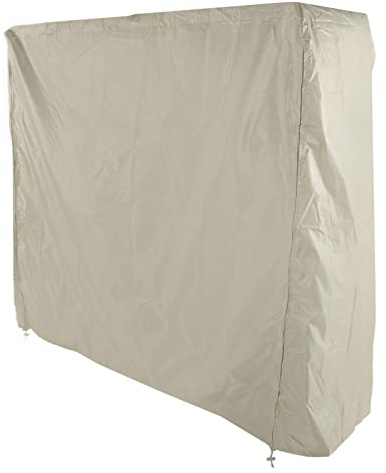 Funda para Mesa de Pong, 61 X 29,5 X 56,7 Pulgadas, Cubierta Impermeable Recubierta de Plata 190 con Cremallera, Color Beige, Fundas de Tenis para Mesas de Pong Plegables para
