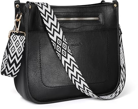 TANTOMI Handtasche Damen Mittelgroß Umhängetasche mit Vielen Fächern Crossbody Bags Schultertasche mit Verstellbarem Riemen für Tägliches Arbeiten Einkaufen