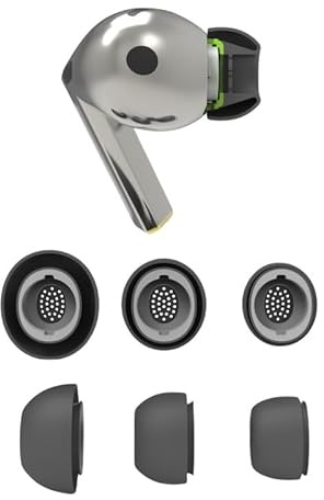 3 Pairs Eartips for Galaxy Buds3 Pro Ear Tips Buds, Replacement Silicone Ear Tips Gel Earplug Compatible with Galaxy Buds3 Pro Fit in Case-Black