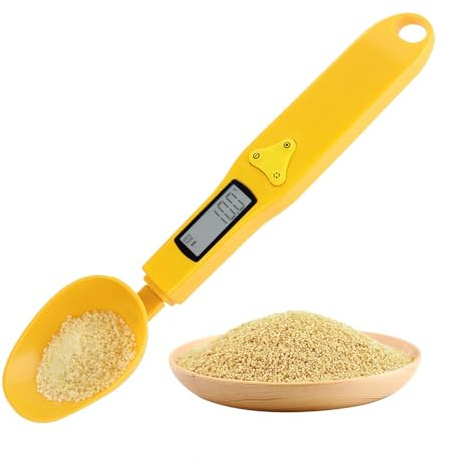 Lnhgh Bilancia del misurino digitale, bilancia di misurazione degli alimenti - 0,1 g Bilancia di misurazione elettronica del peso alimentare da cucina, di misurazione del grammo di mangime per