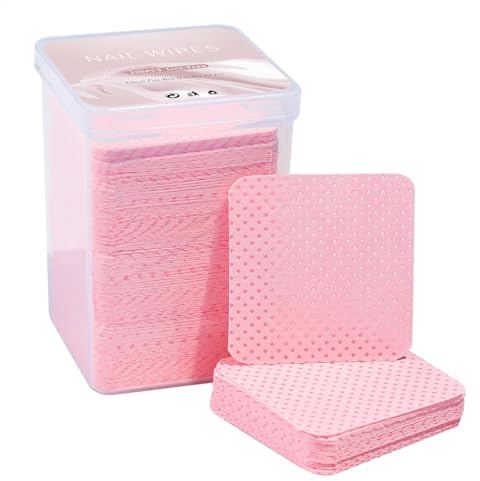 Lingettes à ongles non pelucheuses - Lingettes dissolvantes pour ongles, lingettes nettoyantes, lingettes dissolvantes pour vernis à ongles, lingettes de colle pour extensions de cils, lingettes