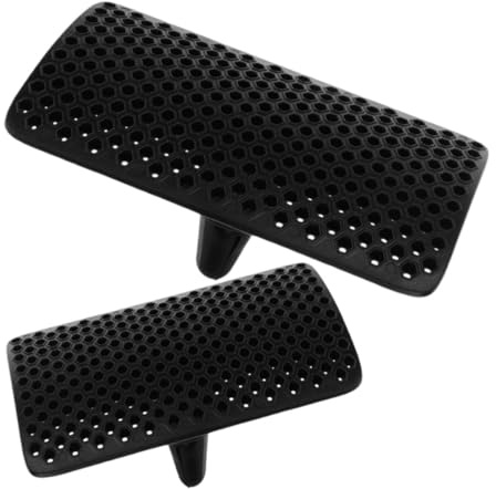 Unomor 1pair Square Air Deflector for Car Air Conditioners Vent Baffle for Wind Protection Easy Installation Suitable for Vehicle Models for Safety