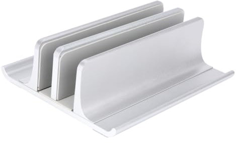 Lurrose Base Di Raffreddamento Per Laptop in Lega Di Alluminio Supporto Per Notebook Radiatore Design Verticale Resistente Antiscivolo Facile Da Installare