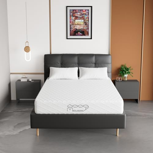 Memory Matratzen Colchón de Espuma fría, Nivel de firmeza H2 y H3, Soporte de 7 Zonas con Rebote rápido, colchón Doble para Uso doméstico. (140x200, 20cm)