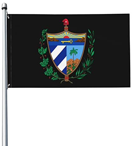 Stemma Di Cuba Bandiere Da Giardino Divertente Garden Flag Durevole Bandiera Da Cortile Per Patio Interni Esterni 90X150Cm