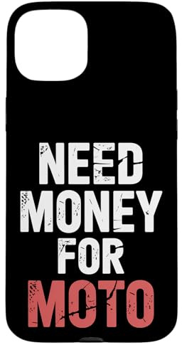 Need Money For Moto Motociclista Roto |- Carcasa para iPhone 15 Plus