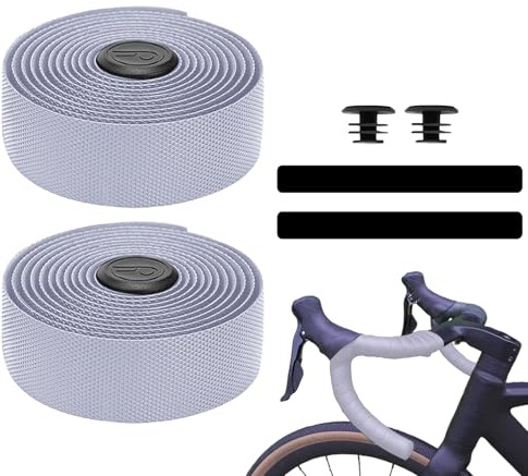 Lenkerband Fahrrad – Weiche Anti-Rutsch Griffbänder 2 st, ett vadderat handledsband för Lenkstange | Bequemes Griffband for Fahrradtouren Sport Rennrad Mountainbike Regenfahrten Komfortables Handling