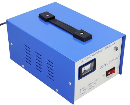 YWBL-WH Regolatore Automatico di Tensione, Trasformatore Motore Monofase 1000 W con Tensione di Uscita Stabile, 2 Prese Universali, per la Protezione del Dispositivo Fotografico del (Spina UE