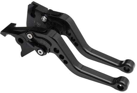 VekAuto Leviers Courts Frein Et Embrayage Pour Triumph Tiger 1050/Sport 2007-2016 6 Positions Réglable Moto Guidon Frein Levier T6 6061 Aluminium Alliage Noir