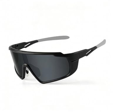 Lonsien Schnelle Brille Rave, Polarisierte Fahrradbrille Herren Damen, TR90 Rahmen Sportbrille mit UV400 Schutz, Sonnenbrille fur Outdoor Sport, Radfahren, Laufen,Angeln