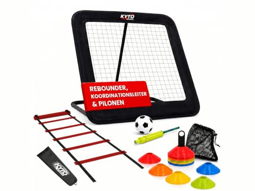 Kyto Fußball Rebounder & Trainingssets – Rückprallwand für Technik- und Koordinationstraining
