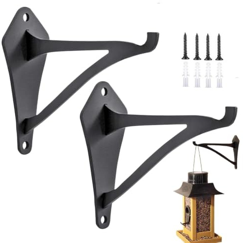 2 Stück Eisen Wandhaken, Haken Für Blumenampel, Laternenhalter, Blumenampel Halterung, Hängepflanzenhalter Aus Eisen Zum Aufhängen Von Pflanzen Im Freien, Pflanzenwandhaken, Laternenhaken