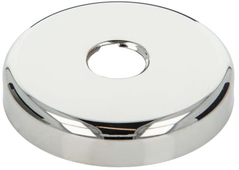 tecuro Gewinderosette 1/2 Zoll Ø 80 mm x Höhe 15 mm, Messing verchromt