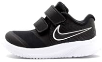 Nike Star Runner 2 (TDV) Sneaker, Unisex - Bimbi 0-24, Nero (Black/White/Black/Volt 001), 21 EU (4.5 Bimbo UK)