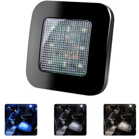 Sidaqi Plafonnier LED pour Voiture 3 Couleurs USB Rechargeable intérieur sans Fil Plafonnier Voiture Camion Camping Deco eclairage