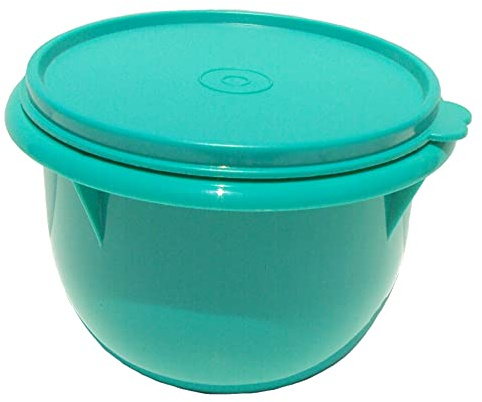 Tupperware Rührschüssel mit flachem Boden, für 4 Tassen, Blaugrün