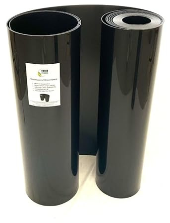 Wurzelsperre Rhizomsperre schwarz - Stärke: 2 mm - Höhe: 60 cm Länge 15 Meter, Wurzelbegrenzung Kunststoff