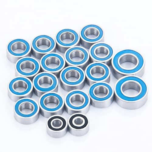 Runup 20 Stück Stahl Kugellager, Wheel Hub Axle Bearing Kit für 1/24 Axial SCX24 90081 AXI00001 AXI0002 AXI00004 AXI00005 AXI00006
