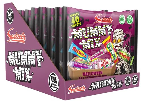 Swizzels Mummy Mix, 340 g, Pack of 10, Halloween and Party Sweets