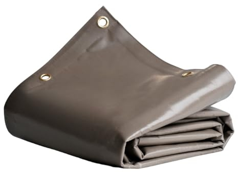 Lona PVC Impermeable 4x6 m Topo - Garantía de 8 años TECPLAST - LP640MU - Lona Exterior - Resistencia a los Rayos UV