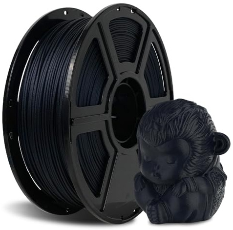 FLASHFORGE Kohlefaser PLA Filament 1.75mm, Kohlefaserverstärktes PLA 3D Drucker Filament, 1KG Spule Maßgenauigkeit +/- 0.02mm, hohe Festigkeit & hohe Abriebfestigkeit (PLA CF-Midnight Blue)