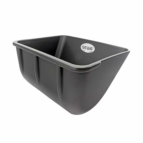 Amesbichler Reitsport Futtertrog 14 Liter mit 20 mm Loch und Ablassschraube dickwandiger Pferdetrog Rindertrog