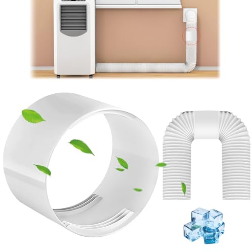 SPHERETRON Tuyau d'échappement Portable de 150mm, tuyau climatiseur mobile, adaptateur pour climatisation, PVC tuyau d'évacuation, adaptateur pour climatisation