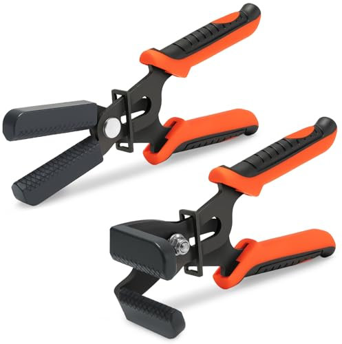BISUOSHI Hose Pinch Off Pliers Set - Straight & 90 Angled Clamp for Automotive Flexible and Larger Hoses, Coolant, Fuel, Gas Line, Brake and More
