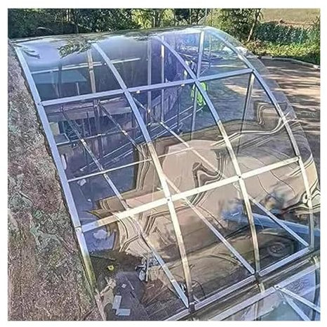 ZLRBN PVC Platte, Klare Dachplatten Aus Acryl-Kunststoff, Dachverkleidung Aus Polycarbonat, Glasersatz, Anpassbar (1.56x8m/5.1x26.2ft)
