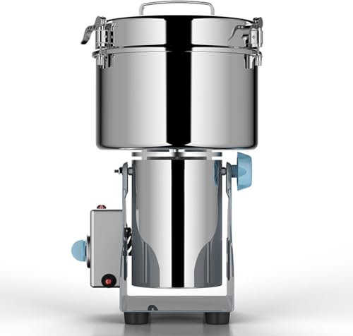 ExoticaBlend Getreidemühlen Elektrisch, Rostfreier Stahl Schnelle Superfine Mühle Kornmühlen Trocken Kräuter Getreide Grinder mit Überlastschutz für Kräuter Gewürze Nüsse Getreide Herb,4500g