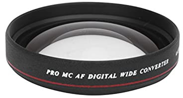 Yctze Filtro de Lente Gran Angular Ultradelgado de 62 Mm y 0,45x para Cámaras DSLR y videocámaras Modelos
