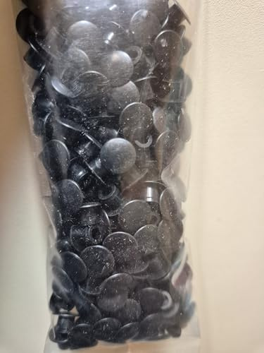 5mm diameter hole fix cover caps, Fills and conceals holes in fitted wood or melamine furniture. Hides fixings from drill holes Approx 200 per pack (black, 5mm)