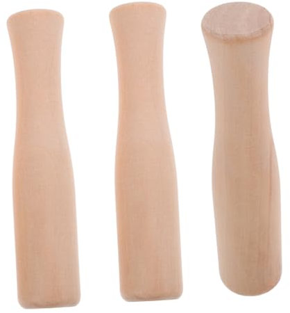 Cabilock 3stücke Holzmühle Stößel Fleischklopfer Mahlstab Handkurbel Nussmühle Gewürzmühle Küchengerät Für Hackfleisch Knoblauch Und Zutaten Mahlen
