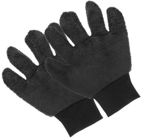 HAPINARY Autowaschhandschuhe Aus Korallenfleece Kratzfreie Handschuhe Für Autooberflächenreinigung Bequeme Reinigungshandschuhe Mit Hoher Wasseraufnahmefähigkeit Staubhandschuhe Für Fahrzeu