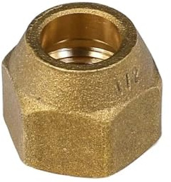 Passend for 6 8 10 12 16 19 mm Rohr-Außendurchmesser, Überwurfmutter aus Messing, M12 M14 M16 M18 M22 M27, metrische Innengewindemutter for Klimaanlage(12mm M18x1.5mm,1 pc)