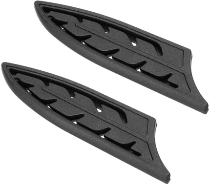 PATIKIL ABS Sicherheits-Messerscheiden Für 4 Ceramic Knives Universelle Schneidkantenschutz-Messerscheiden Für Küchenmesser Schwarz 10cm L Packung Mit 2 Stück