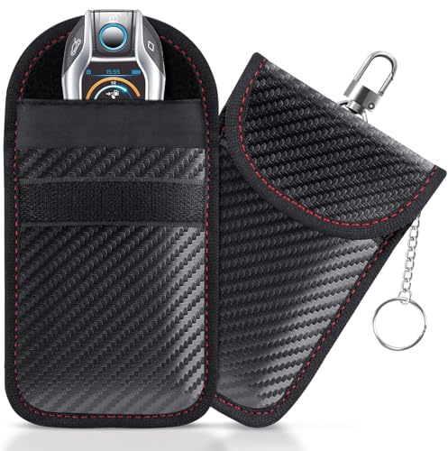 Custodia per Chiavi Auto per Mercedes G Klasse W461 W462 W463, Piccole Borse Faraday in Fibra di Carbonio e Pelle Protezione keyless Go Protezione Chiave Auto keyless,M
