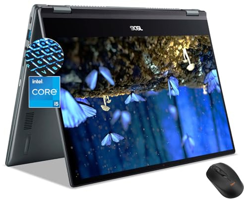 acer Chromebook Laptop con pantalla táctil Plus Spin 514, Intel Core i5-1334U, pantalla IPS FHD de 14 pulgadas, 2 en 1, 8 GB de RAM, SSD de 512 GB, tableta cromada para juegos, teclado retroiluminado