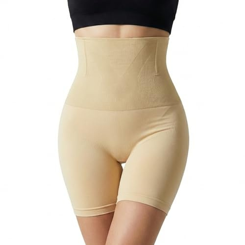 AOOSA magkontroll underbyxor dam hög midja, sömlösa kroppsbyxor, leggings, magkontroll, lår, starka, formande underkläder, byxbyxa för arbete, bröllop, fest, utgång (M/L/XL)