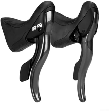 Leviers de changement de vitesse pour vélo de route série R compatibles avec les modèles R2 R3 R5 R7 gauche et droite avec alliage d'aluminium et corps ABS (R5)