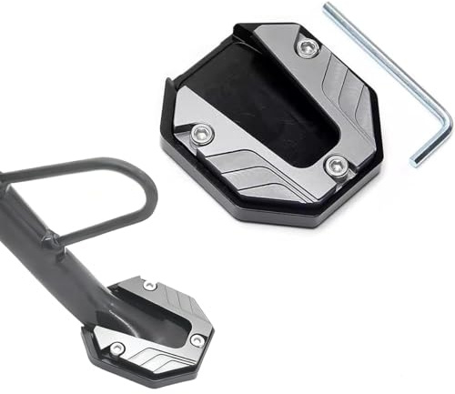 Motorrad Seitenständer Unterlage für Yamaha XJ 900, Motorrad Ständer Verlängerung Pad Stützplatte Verbreiterung Platte Pad,A/Grey