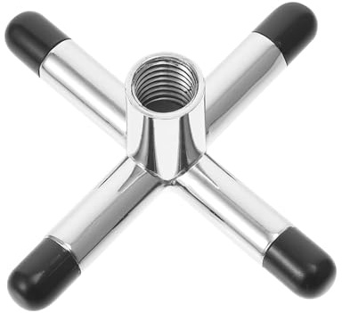 RUNROTOO Puente de Taco de Billar Metálico en Forma de Horquilla Cruzada, Accesorio Profesional para Snooker y Pool, Estabilidad Mejorada para Salas de Juegos