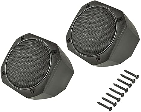 tomzz Audio 4000-011 Retro Look Aufbau Lautsprecher-Satz im Gehäuse DIN 130mm Lautsprecher 2-Wege Koaxial System 100 Watt