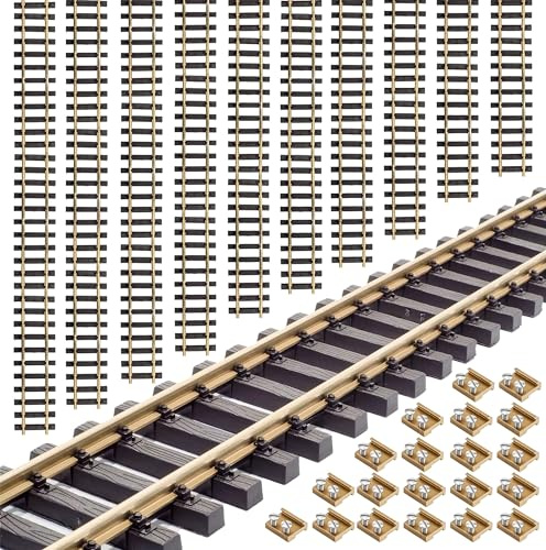 ML-Train Gleis gerade 90 cm mit Schraub-Verbinder - 10 Stück - mit Allen Spur G Gleissystemen kombinierbar