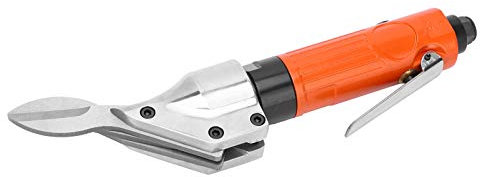 Cizallas neumáticas, tijeras neumáticas, tijeras neumáticas de 1/4 pulg. De color naranja a rayas, cortadora neumática de metal de 2500 rpm, tijeras de hoja recta de acero, herramientas industriales