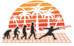 Fechten Tagesplaner: Fechten Evolution Sunset Fechter Fechtsport Degen / Kalender 2022 / Wochenplaner Tagesplaner Planer / Planungsbuch To-Do-Liste / 6x9 Zoll / 100 ausfüllbare Seiten