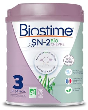 Biostime SN-2 Bio Lait infantile en poudre à base de lait de Chèvre 3ème Âge de 10 à 36 Mois 800g