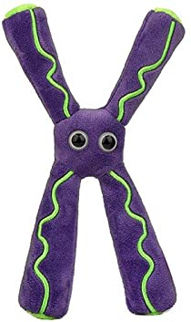 GIANTmicrobes Chromosome Plush – Explorez le monde de la génétique avec ce cadeau éducatif, modèle réaliste avec carte d'information, les fans d'ancrétie, les étudiants et les éducateurs