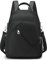 Veyarien Women's Small Backpack, Nylon Lightweight Small Casual Rucksack Daypack Bag for Women Girls Outdoor Travel Work Camping, Mini Waterproof Backpacks Purse Small | Fits 9.7 iPad, 7L (Black)